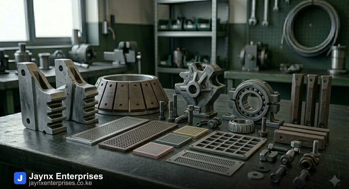 Crusher & Processing Machine Parts supplier in Nairobi Kenya — Jaynx Enterprises East Africa